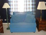 Twin Sleeper Chair/File Chest/2 Lamps