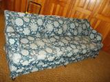 Green Flowered Sofa