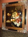 Still Life in Beautiful Ornate Frame