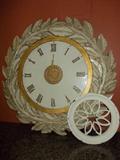 Ornate Clock and Cutout Grill