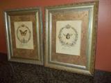 Prints "Papillon and Abeilla" -Butterfly and Bee