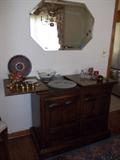 Server and Beveled Mirror