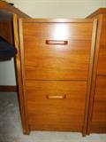 2 Drawer Wood File Cabinet
