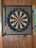 DART BOARD WITH BOARS HAIR