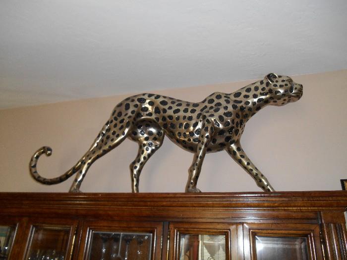 Large Cheetah - 52" long and 21" high...really makes a statement.  $399