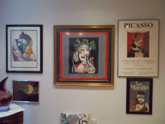 Two additional certrified signed Picasso prints.