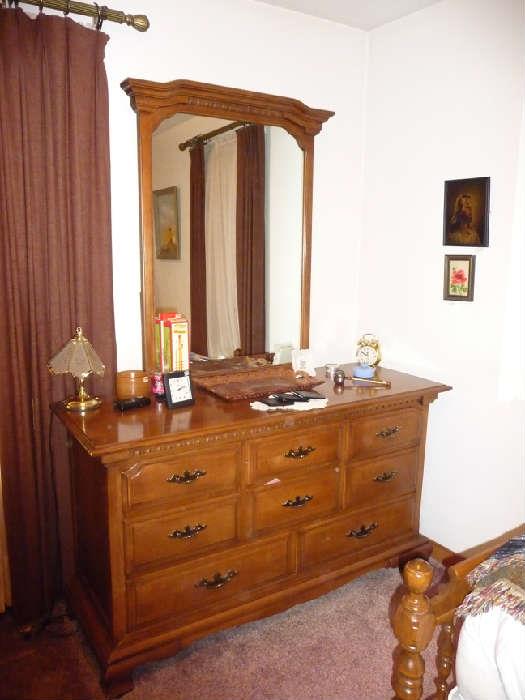 nice dresser with mirror