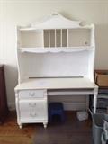 White Stanley Desk and Hutch and  Chair