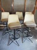 Mid Century Swivel Bar Stools.Adjustable