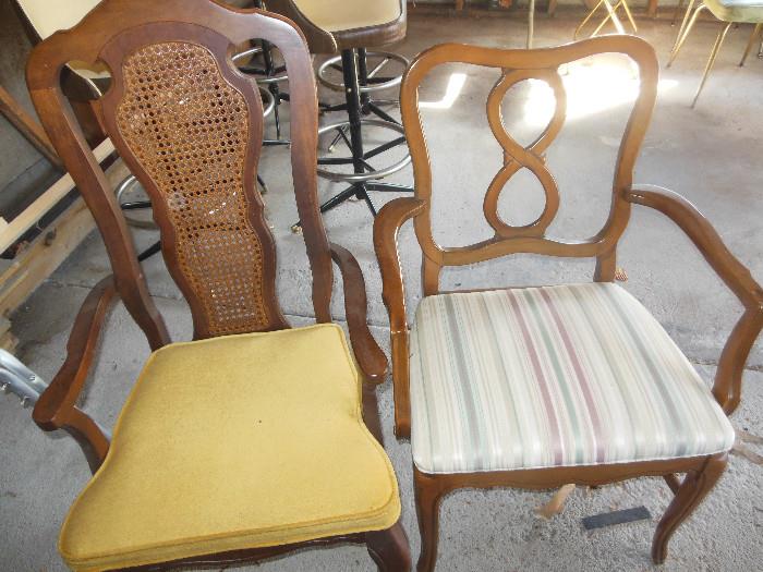 Basset Chair to the left.Huntley Mahogany To the Right