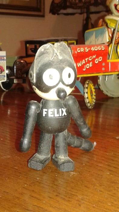 Antique Felix The Cat Jointed Doll