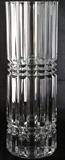 Heavy 12" Cylindrical Crystal Vase