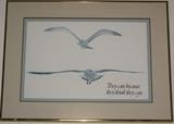 Virgil (Pubulius Virgilius Marco) Quote "They Can Because They Think They Can" Matted & Frame Print