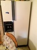 Side-by-side refrigerator with ice and water $175. 