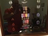 U.S. Air Force dress metals in shadow box