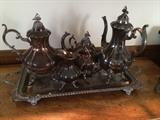 Reed and Barton silver plate tea service