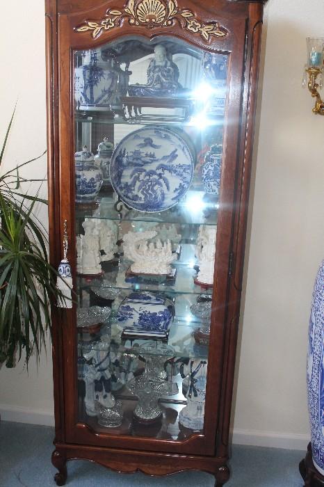 Entire Display Case packed full of collectible glass