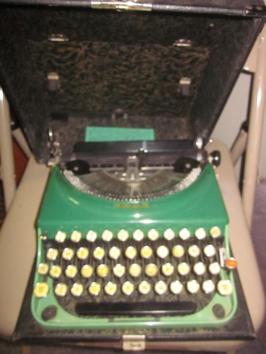 Vintage Green typewriter