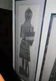 Framed Ex-Large Original Tombstone Charcoal Rubbing England