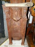 Architectural Salvage Cast Iron Theatre Seat End Panel (2) From The Fox Theatre. Picture is light.