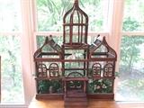 Wooden bird cage, oversized