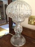 Antique crystal electric lamps