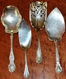 Sterling serving spoons