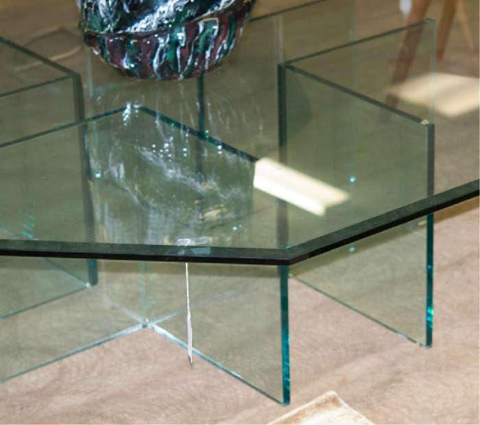 View #1 of an Octagonal Glass Table