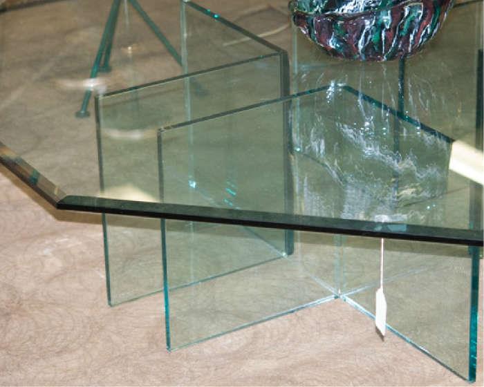 View #2 of the Octagonal Glass Table