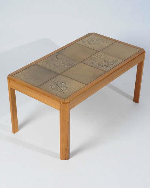 Danish Modern Coffee Table W/Tile Top