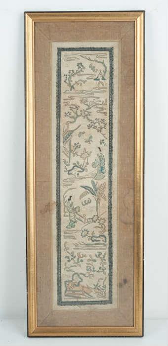 A Framed Chinese Embroidery