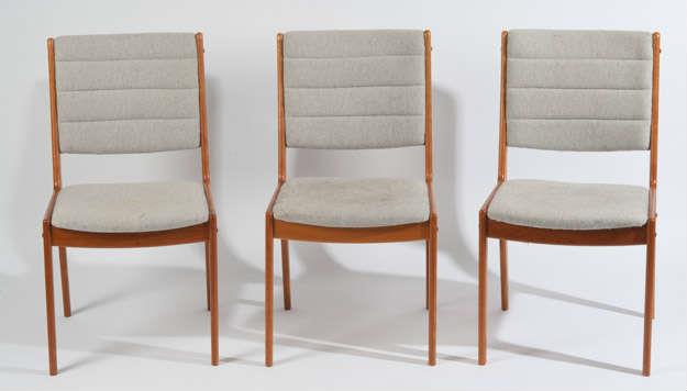 Six Teak Danish Modern Dining Chairs