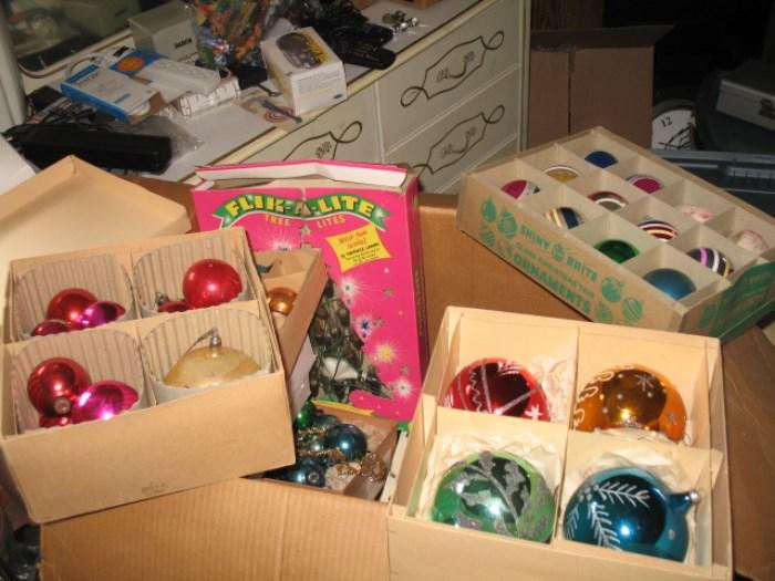 vintage Christmas balls