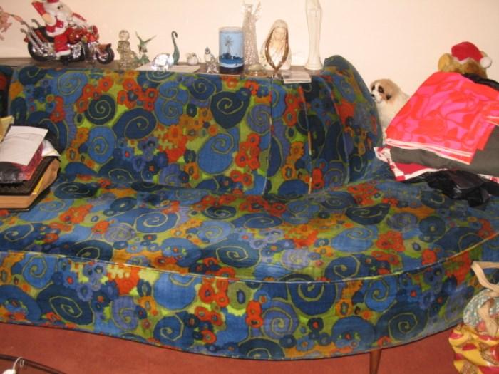 funky curved sofa