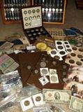 Coin collection and spoon collection