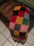 Hand Crochet Blanket, very old, very heavy, detailed