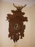 Cuckoo clock, as found (not running.)