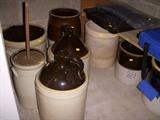 Crocks, Jugs, Churn