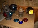 Railroad lanterns, spare lenses
