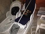 White Wicker Chaies