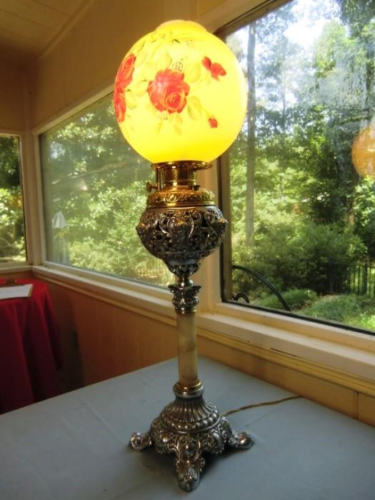 Victorian Converted Oil Lamp