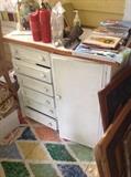White Storage Cabinet / 6 drawers $ 100.00