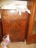 One of 4 matching pcs.  Beautiful  30's antique chest of drawer