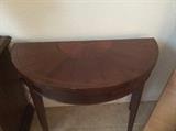 demilune drop leaf Italian game table