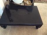 black lacquer chow coffee table