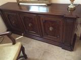 Henredon buffet, lovely, Italian influences, perfect size, silver  protection lining in drawers