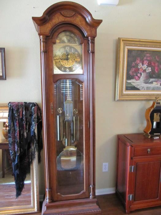 Seth Thomas grandfather clock- beautiful tones!