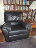 Black Leather Rocking Recliner this matches the Love Seat