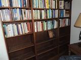 Book Shelves Many Books, Fiction, Educational, Self Help, Cooking, Birding, Gardening, Children's Books,