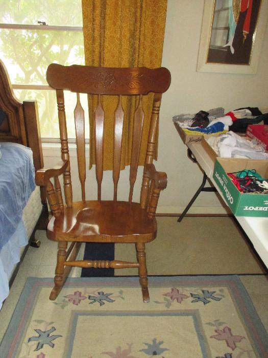 Nice Wooden Rocker For Rocking Babies! 